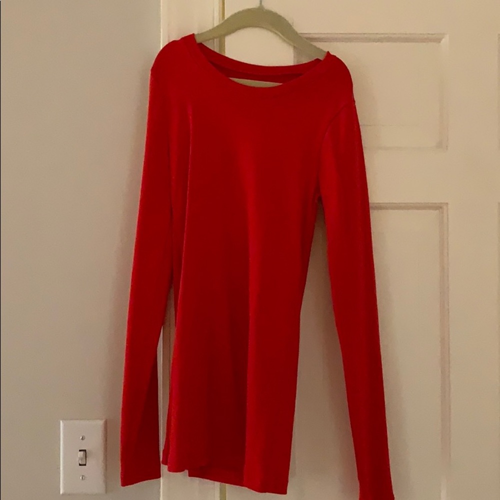 NWOT red long sleeve t shirt
